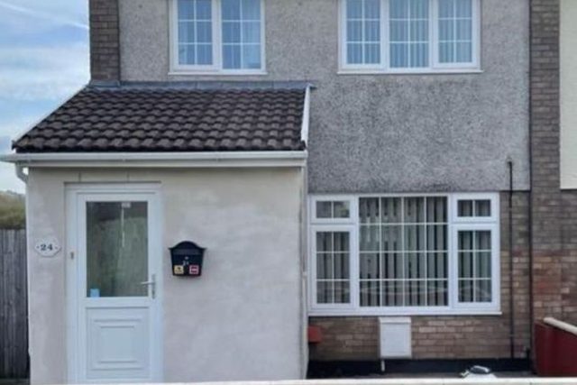 Semi-detached house front